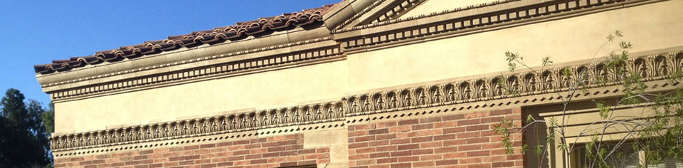 upper corner of Murphy Hall building